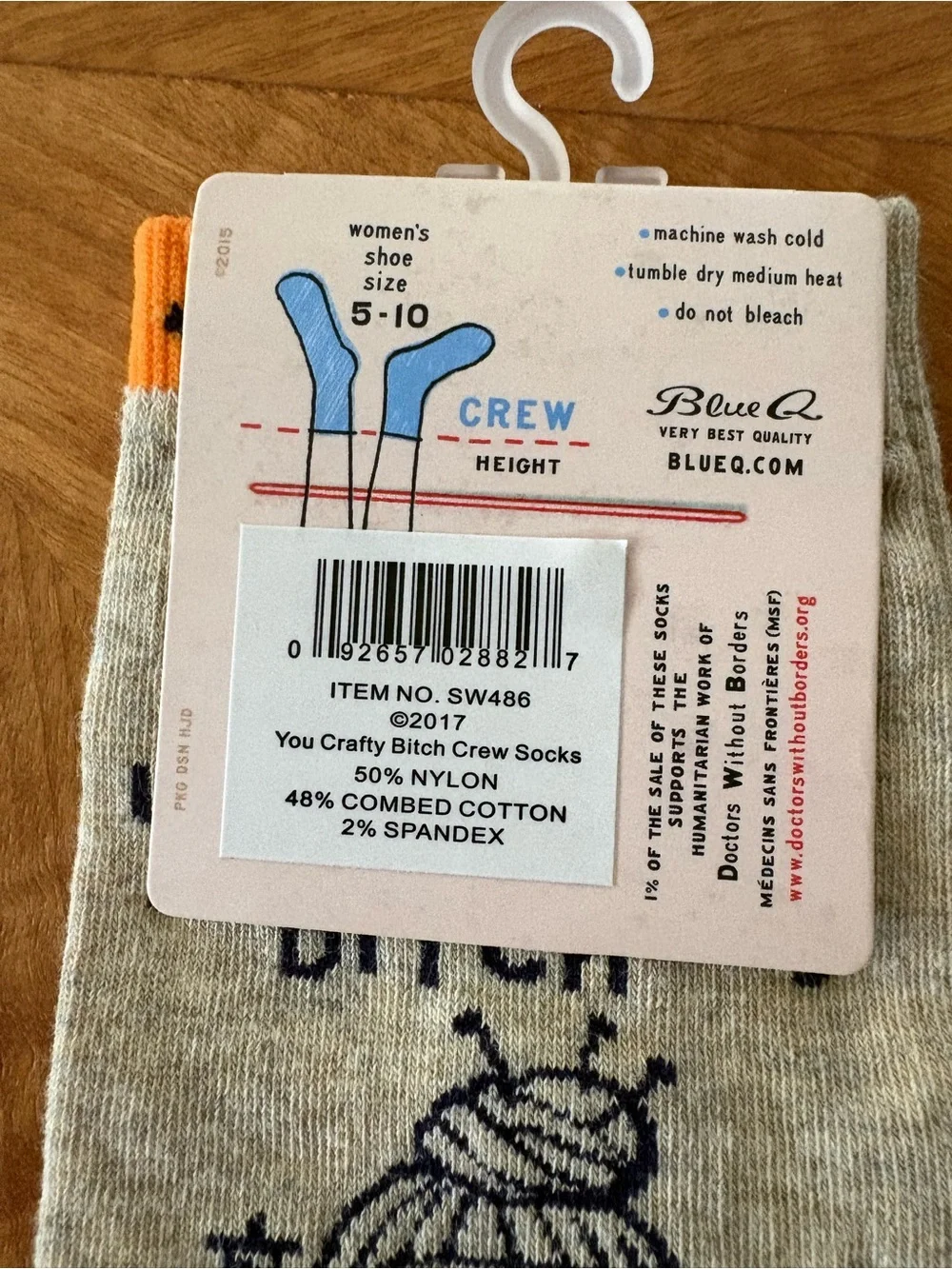 BlueQ Novelty Crew Socks